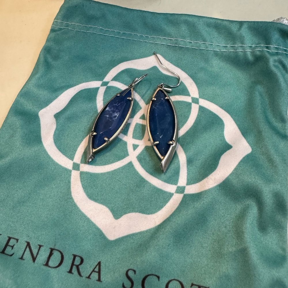 Kendra Scott blue earrings